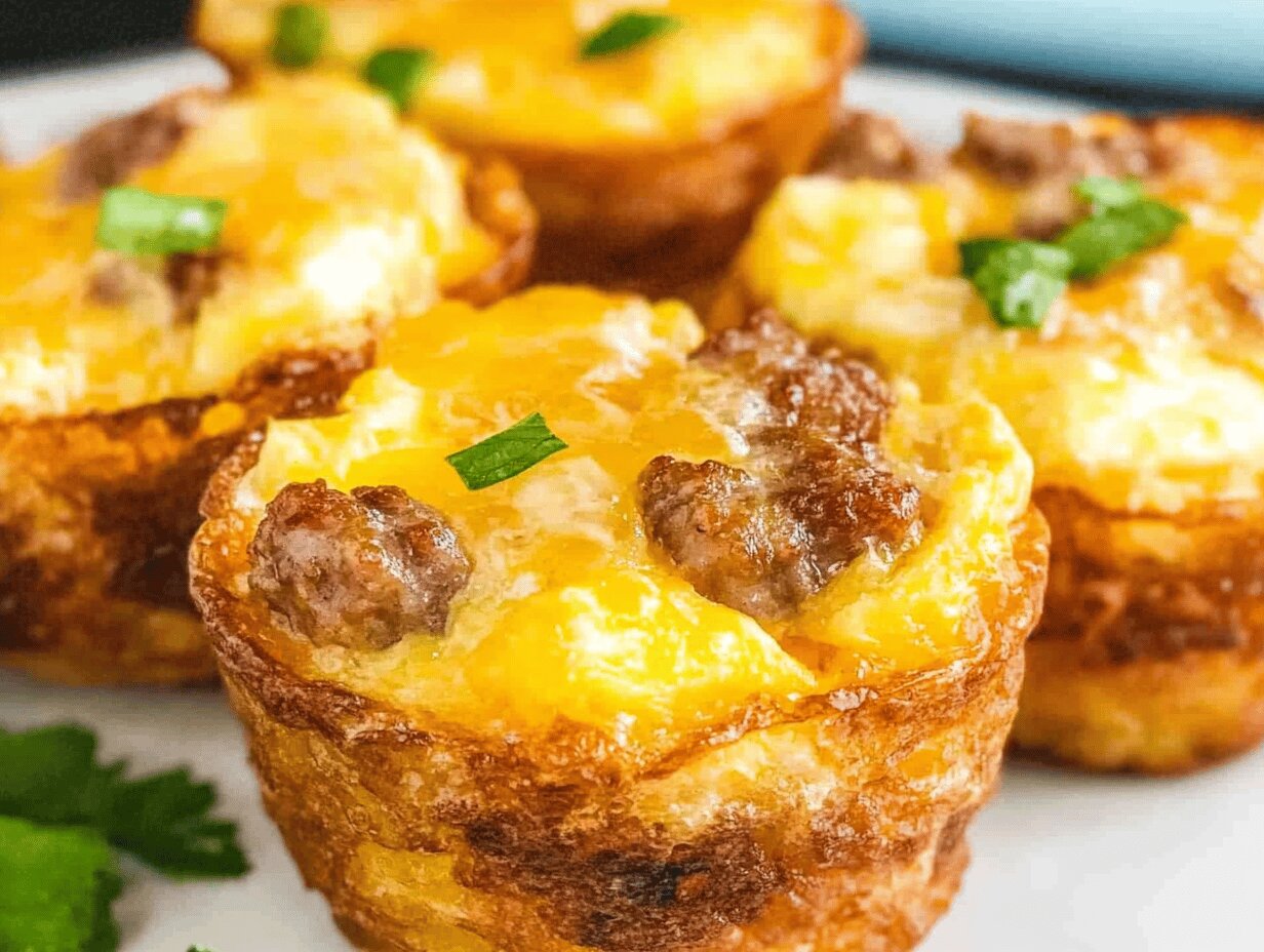 Cheesy Sausage Hash Brown Egg Cups – A Delicious Breakfast Treat
